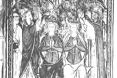 couronnement de Jean de Brienne et de Maria de Monferrat