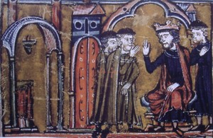 Baudouin 1er cédant une partie du Palais du roi Salomon à Geoffroy de Saint-Omer