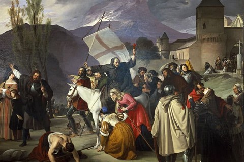 lermite_prechant_premiere_croisade