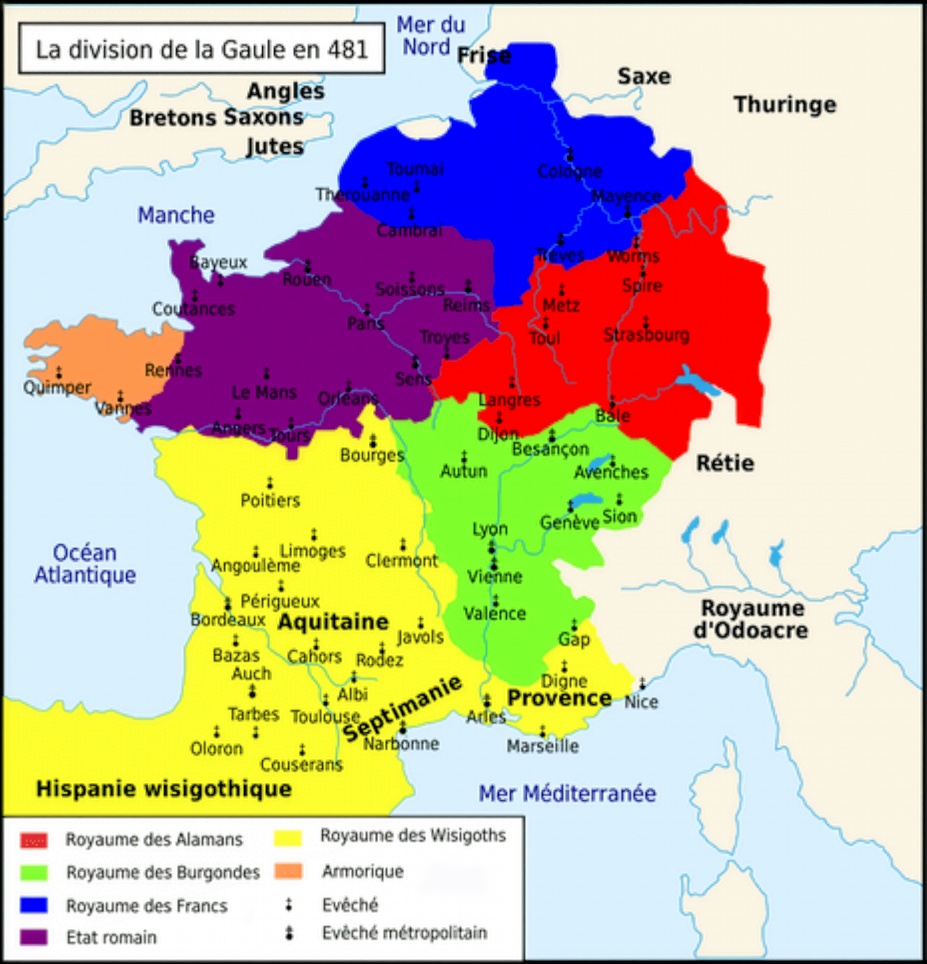 la gaule en 481