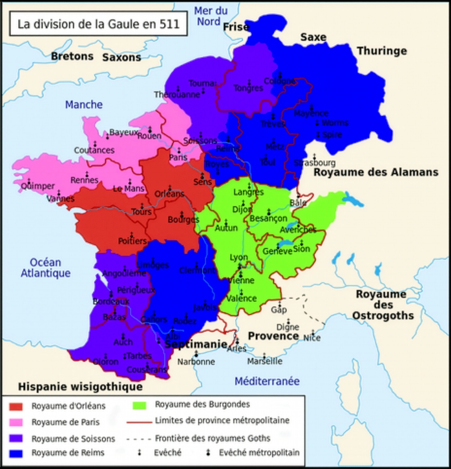 la gaule en 511