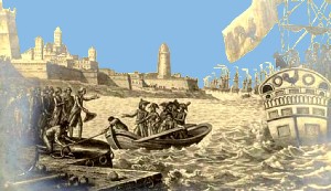 La capitulation fut signée à bord de l’Orient, le 12 juin, à deux heures du matin par le grand maitre Ferdinand von Hompesch zu Bolheim.